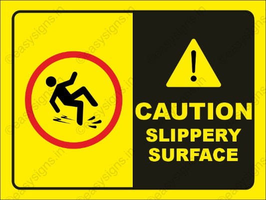Caution Slippery Surface