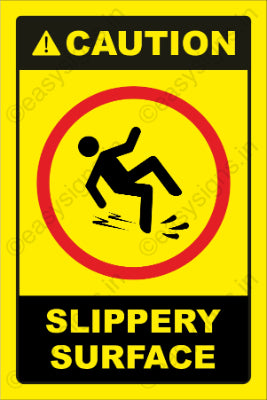 Caution Slippery Surface