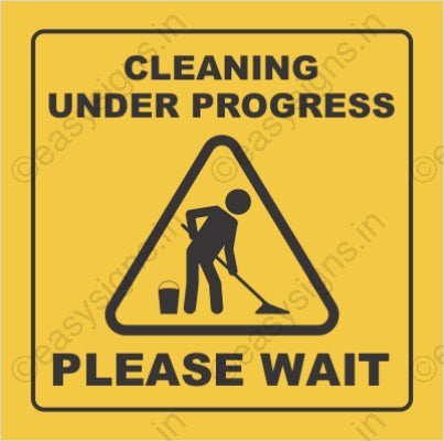 Cleaning Under Process Please Wait