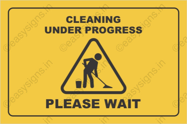 Cleaning Under Process Please Wait