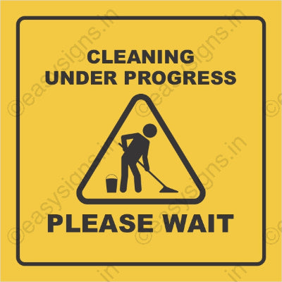 Cleaning Under Process Please Wait