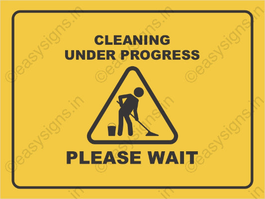 Cleaning Under Process Please Wait