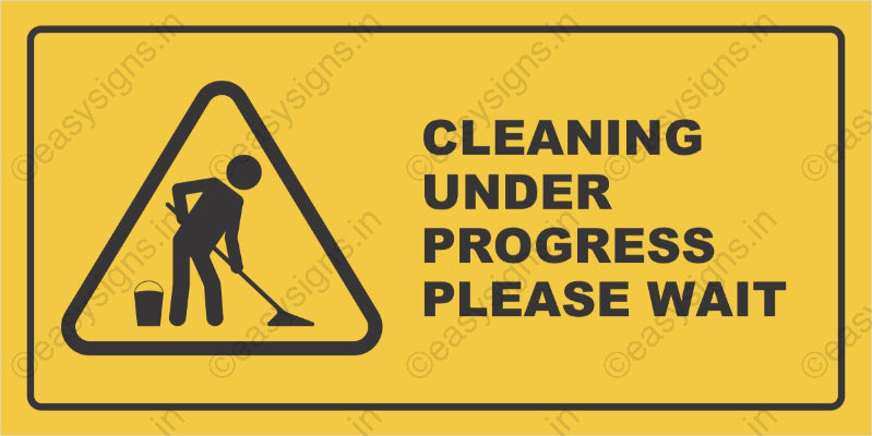 Cleaning Under Process Please Wait