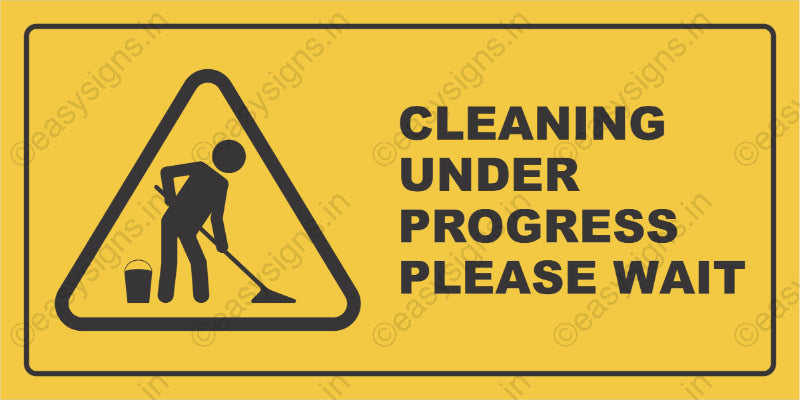 Cleaning Under Process Please Wait