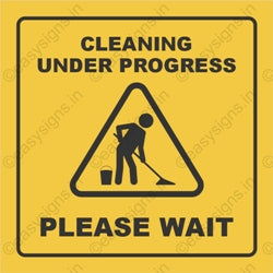 Cleaning Under Progress Please Wait