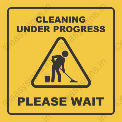 Cleaning Under Process Please Wait