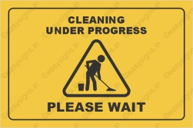 Cleaning Under Progress Please Wait