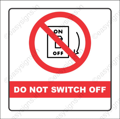 Do Not Switch Off