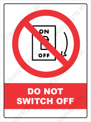 Do Not Switch Off