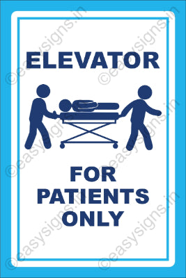 Elevator for Patients Only