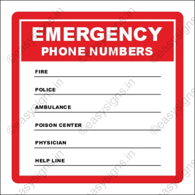 Emergency Contact Numbers