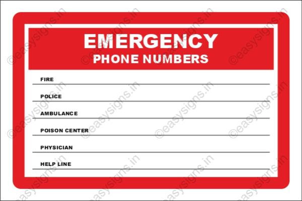 Emergency Contact Numbers