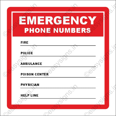 Emergency Contact Numbers