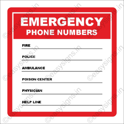 Emergency Contact Numbers