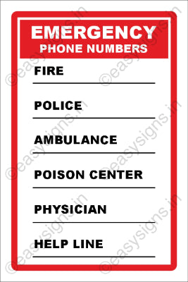 Emergency Contact Numbers