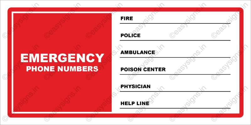 Emergency Contact Numbers