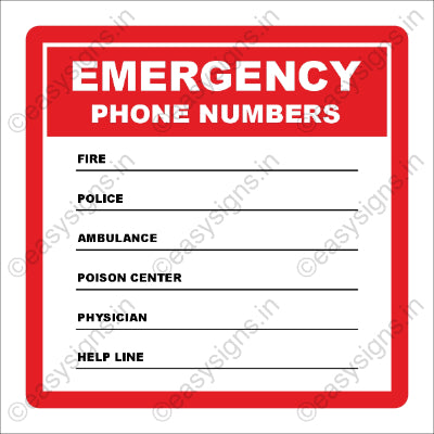 Emergency Contact Numbers