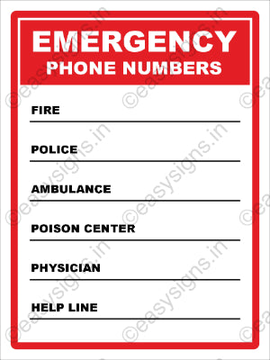 Emergency Contact Numbers