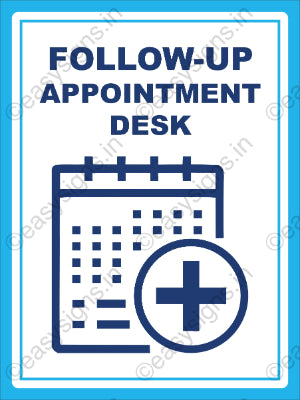 Follow-up Appointment Desk