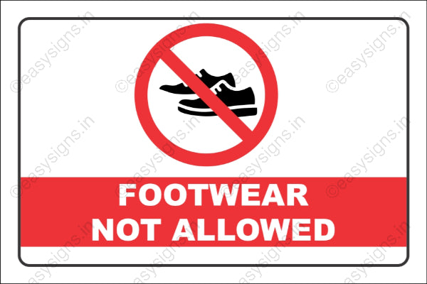 Footwear Not Allowed