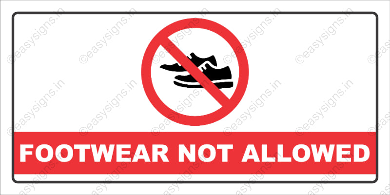 Footwear Not Allowed