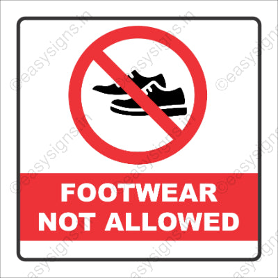 Footwear Not Allowed