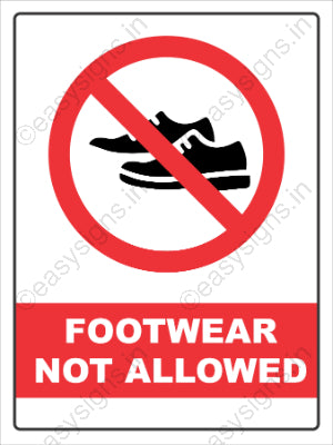 Footwear Not Allowed