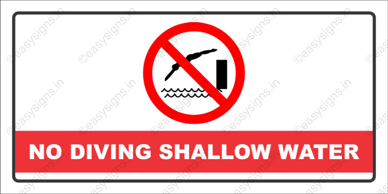 No Diving Shallow Water