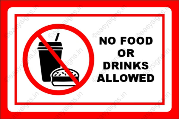 No Food or Drink Allowed