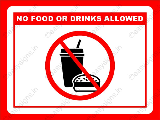 No Food or Drink Allowed