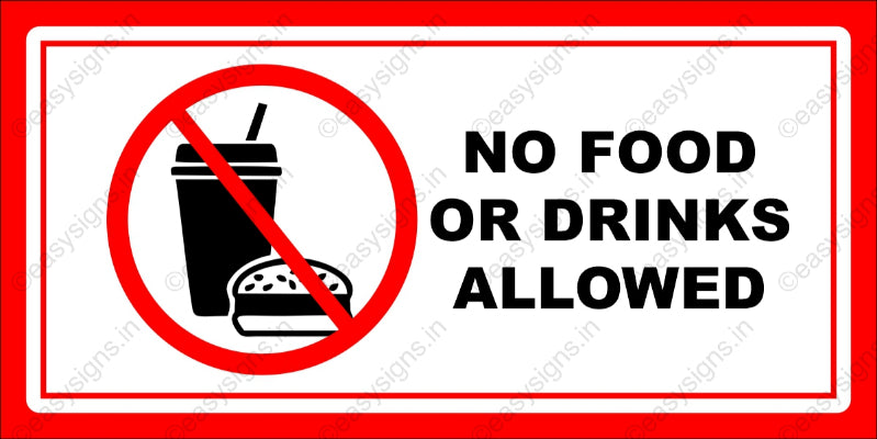 No Food or Drink Allowed