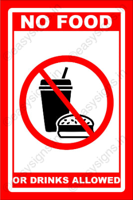 No Food or Drink Allowed