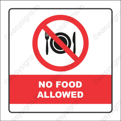 No Food Allowed