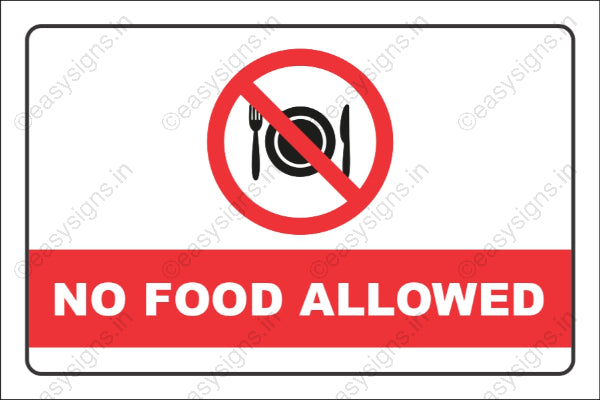 No Food Allowed