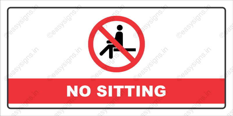 No Sitting