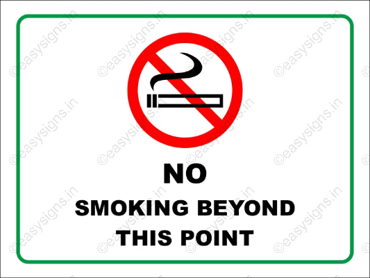 No Smoking Beyond This Point