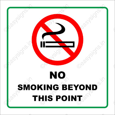 No Smoking Beyond This Point