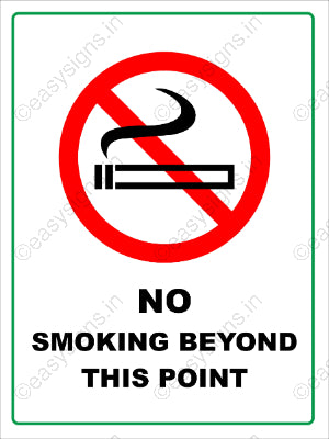 No Smoking Beyond This Point