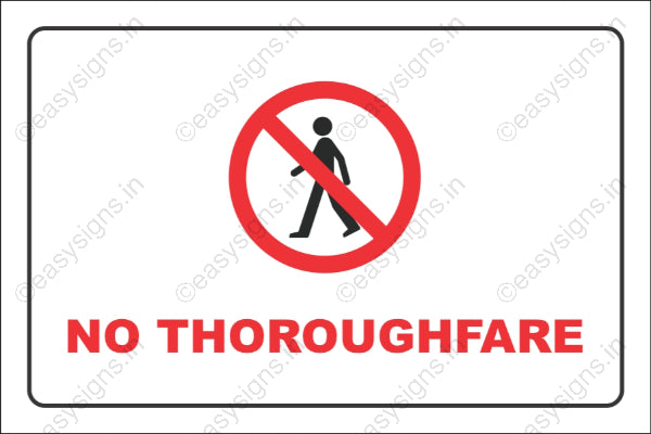 No Thoroughfare