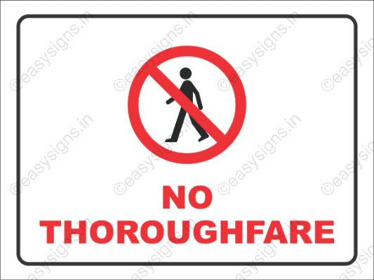 No Thoroughfare