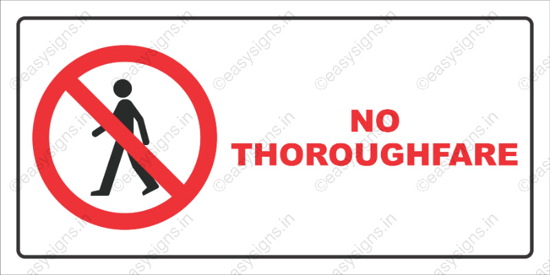 No Thoroughfare