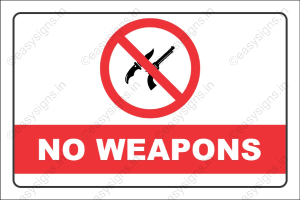 No Weapons