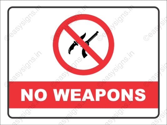 No Weapons