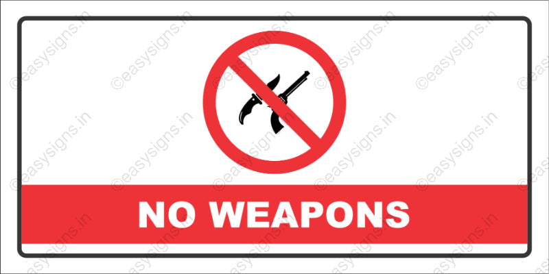 No Weapons