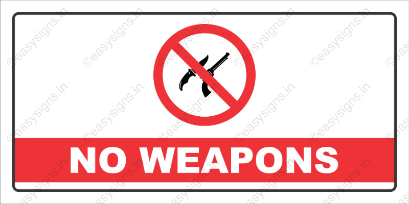No Weapons