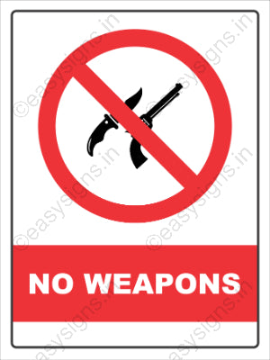 No Weapons