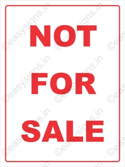Not For Sale