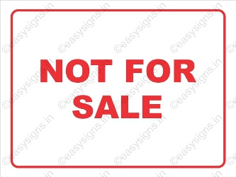 Not For Sale