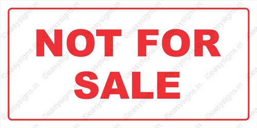 Not For Sale