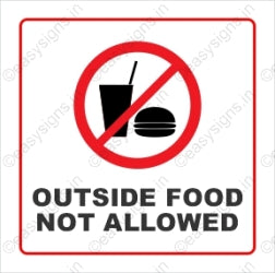 Outside Food Not Allowed